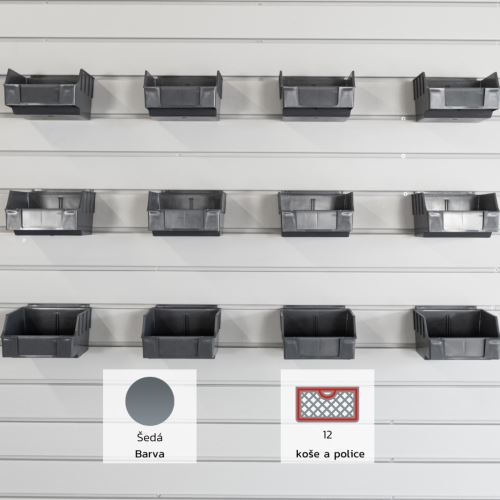 Sada plastových úložných boxů Bulldog – Organizace šroubků, spojovacího materiálu a drobností