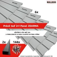 Závěsný systém Bulldog - Výhodný set 6 panelů  -  uložte na skoro 5m2 vše a mějte uklizeno jednou pro vždy