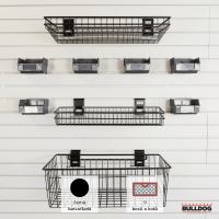 Sada 3 drátěných košů a 6 plastových boxů Bulldog