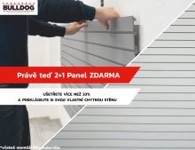 Nosný drážkový panel Bulldog 2+1 zdarma včetně montážního materiálu (1)